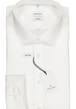 Seidensticker shaped fit overhemd, wit