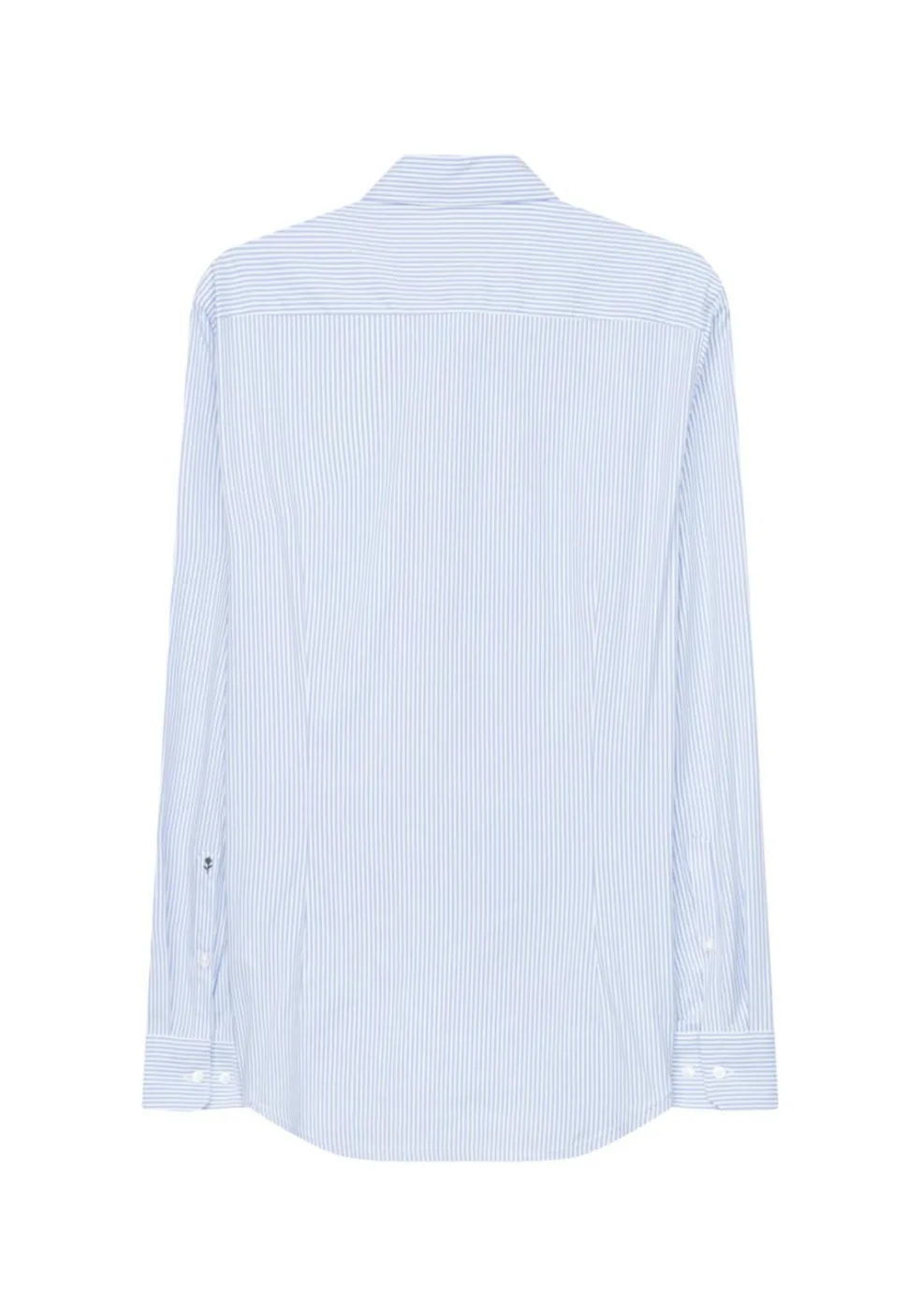 Seidensticker slim fit overhemd, popeline, blauw gestreept