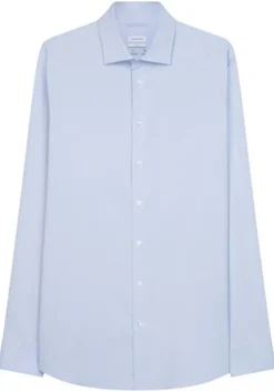 Seidensticker slim fit overhemd, twill, blauw