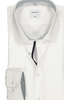 Seidensticker slim fit overhemd, wit (contrast)