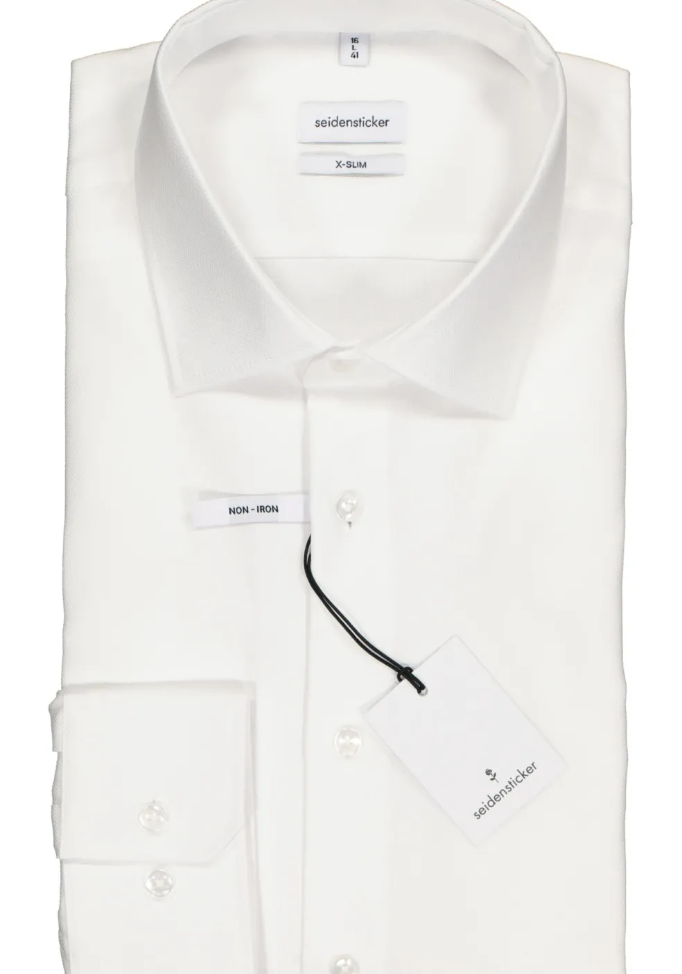 Seidensticker x-slim fit overhemd, wit structuur