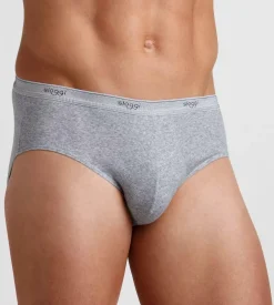 Sloggi Men Basic Midi, heren slip met smalle zijkanten (1-pack), grijs