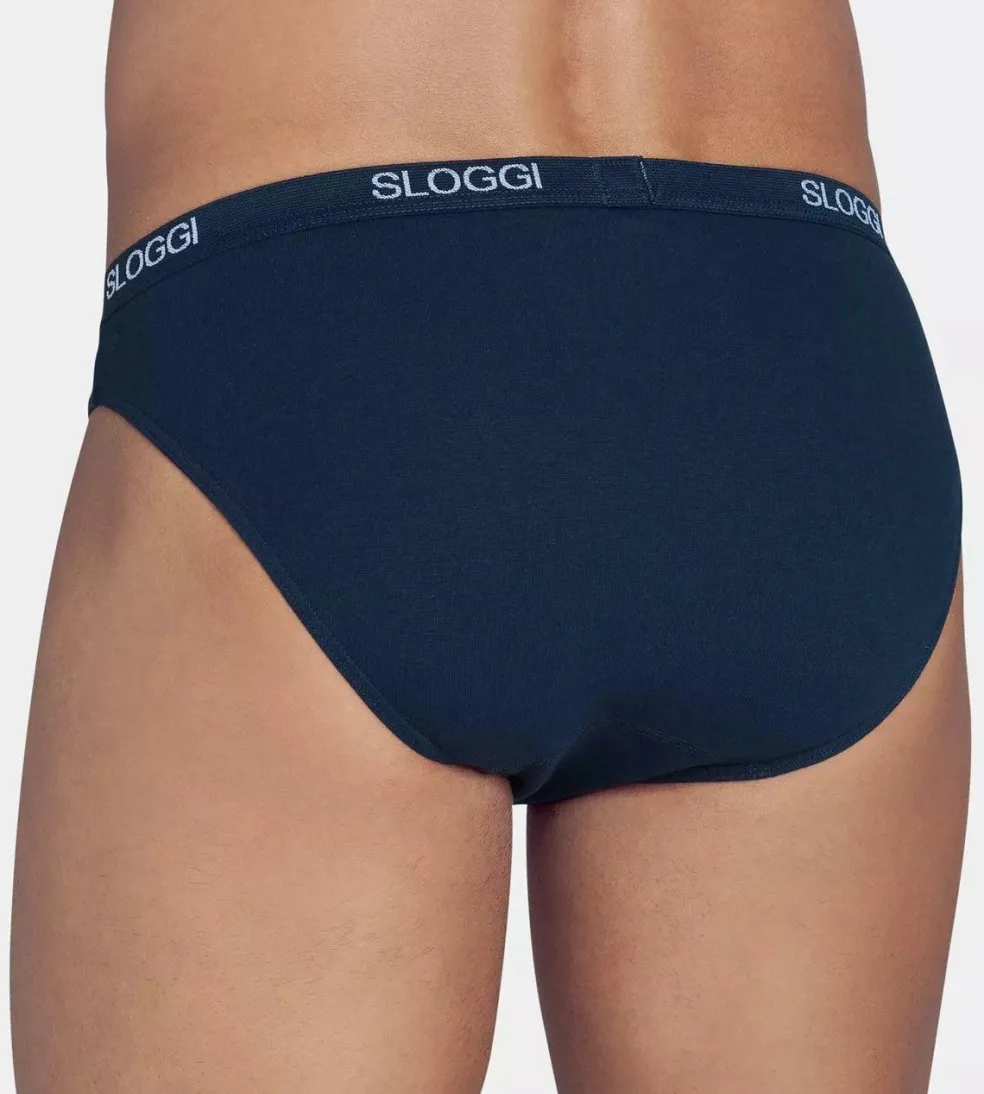 Sloggi Men Basic Mini, heren slip met smalle zijkanten (1-pack), nachtblauw