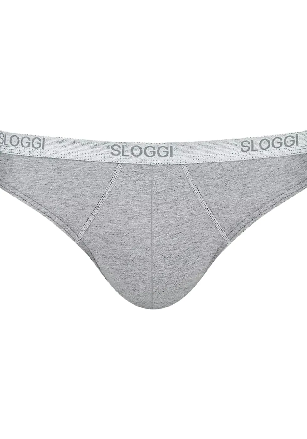 Sloggi Men Basic Mini, heren slip met smalle zijkanten (1-pack), grijs