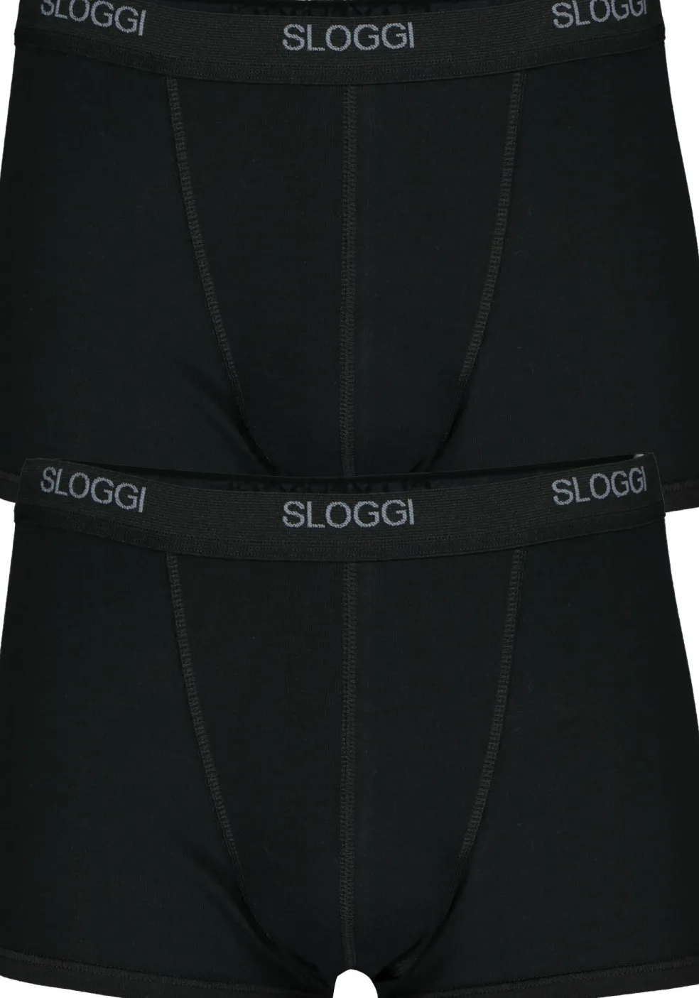 Sloggi Men Basic Short, heren boxers (2-pack), zwart