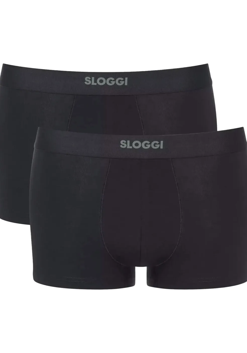 Sloggi Men EVER Ease Hipster, heren boxershort korte pijp (2-pack), zwart