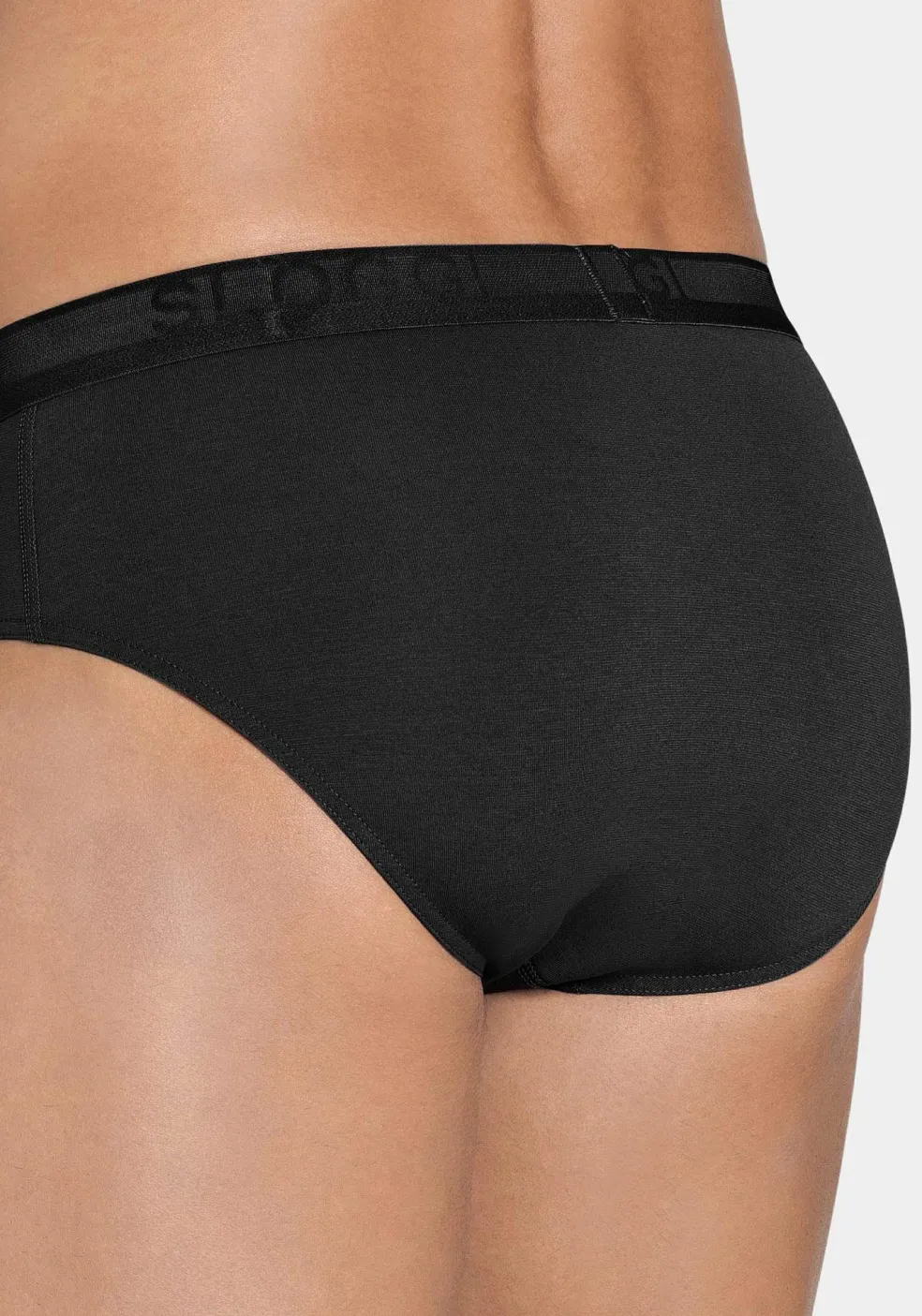 Sloggi Men EVERNEW Midi, heren slip (1-pack), zwart