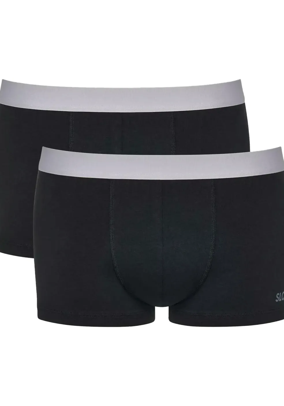 Sloggi Men GO ABC 2.0 Hipster, heren boxershort korte pijp (2-pack), zwart
