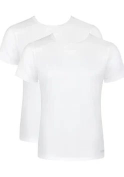 Sloggi Men GO ABC 2.0 O-Neck, heren T-shirt met een O-hals (2-pack), wit