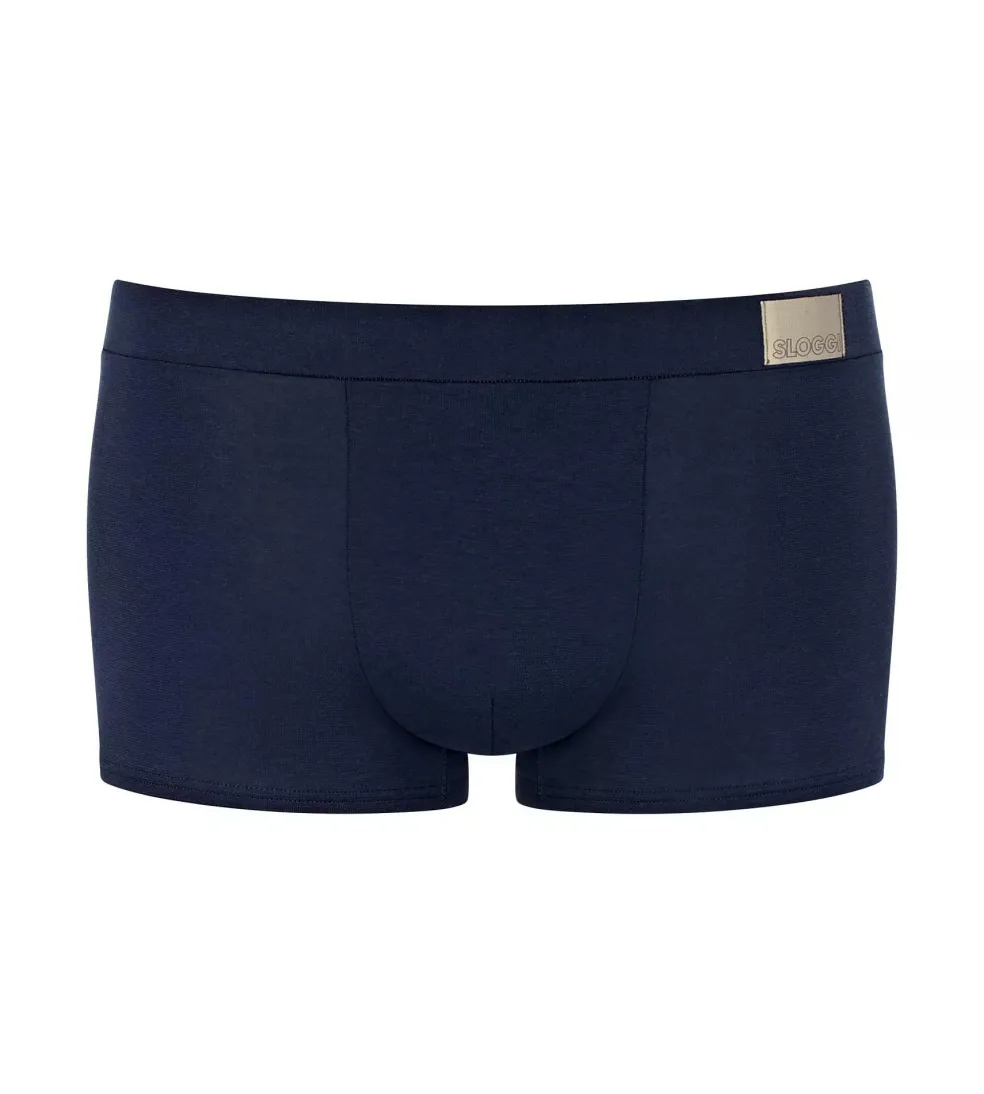 Sloggi Men GO Natural Hipster, heren boxershort korte pijp (2-pack), kobalt- en donkerblauw
