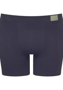 Sloggi Men GO Natural Short, heren boxershort korte pijp (2-pack), licht- en donkerblauw