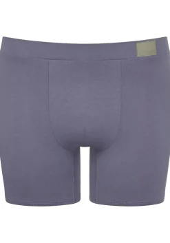 Sloggi Men GO Natural Short, heren boxershort korte pijp (2-pack), licht- en donkerblauw