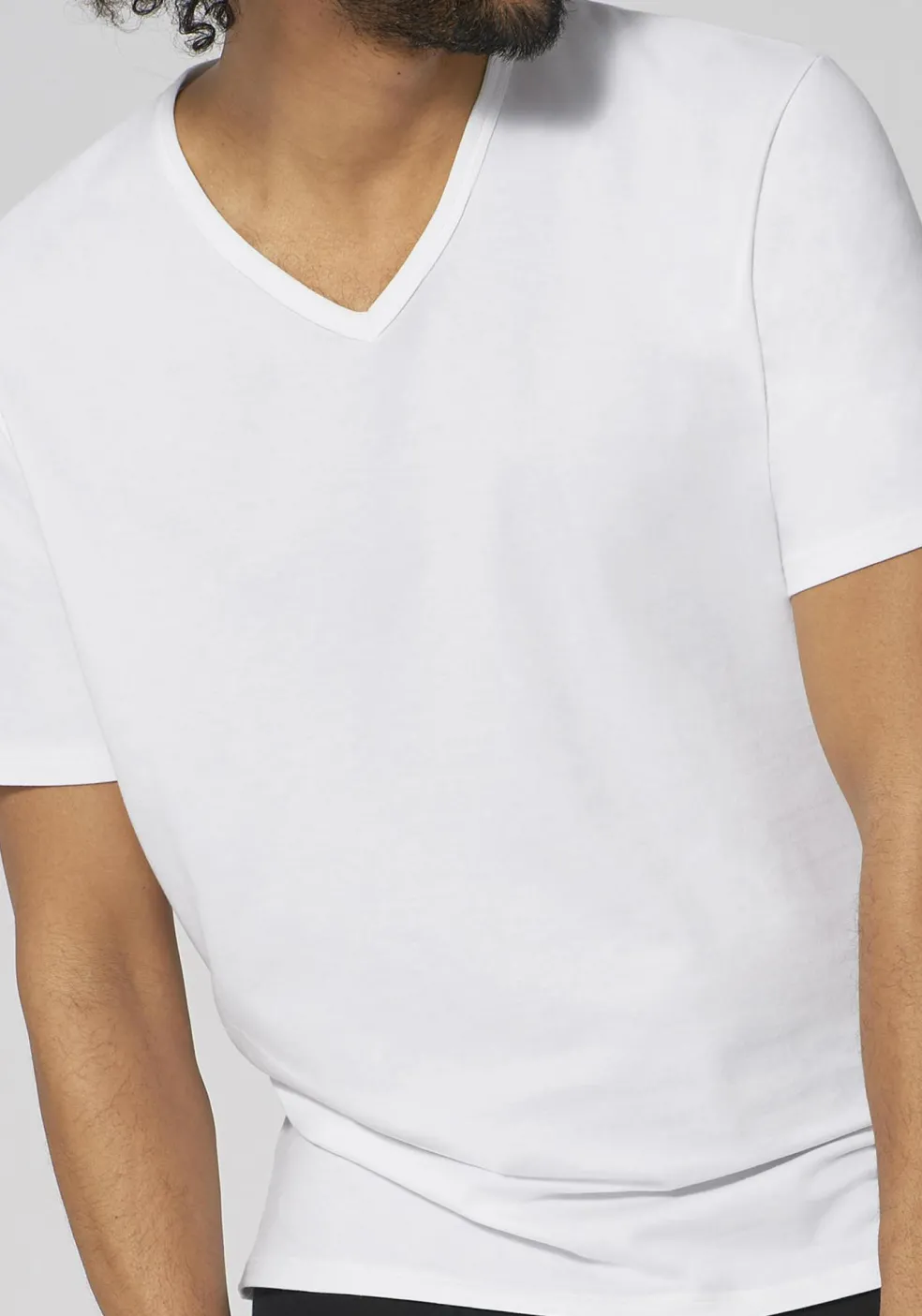 Sloggi Men GO Shirt V-Neck Regular Fit, heren T-shirt (1-pack), wit
