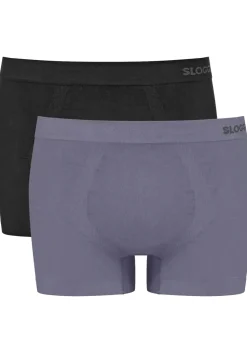 Sloggi Men GO Smooth Short, heren boxershort korte pijp (2-pack), zwart