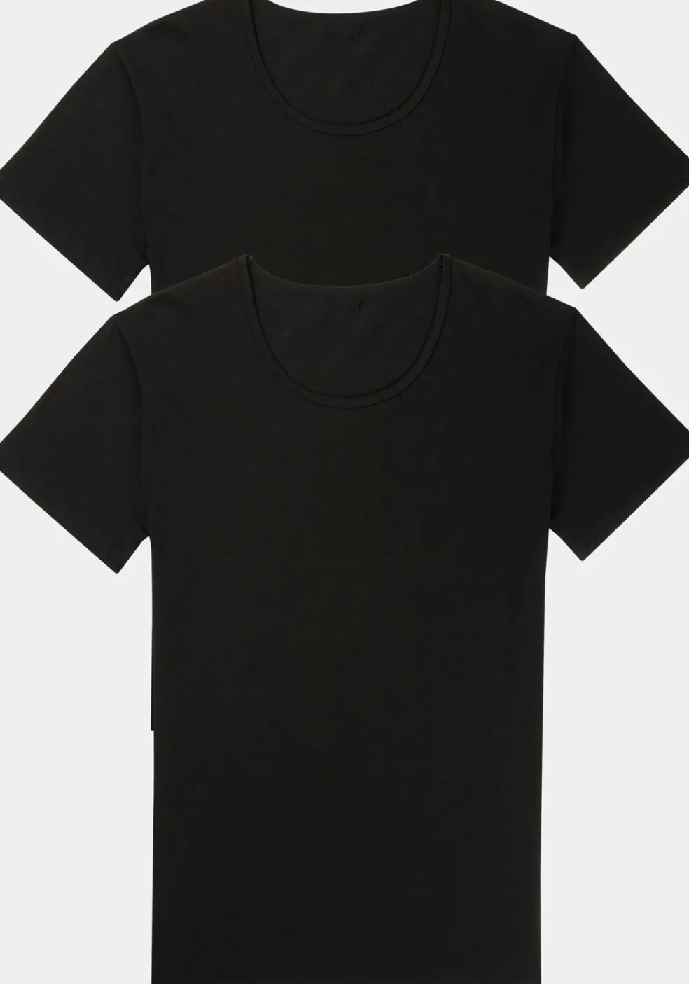 Sloggi Men 24/7 Shirt O-hals, heren T-shirts (2-pack), zwart