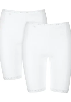 Sloggi Women Basic+ Long (2-pack), dames boxer, wit