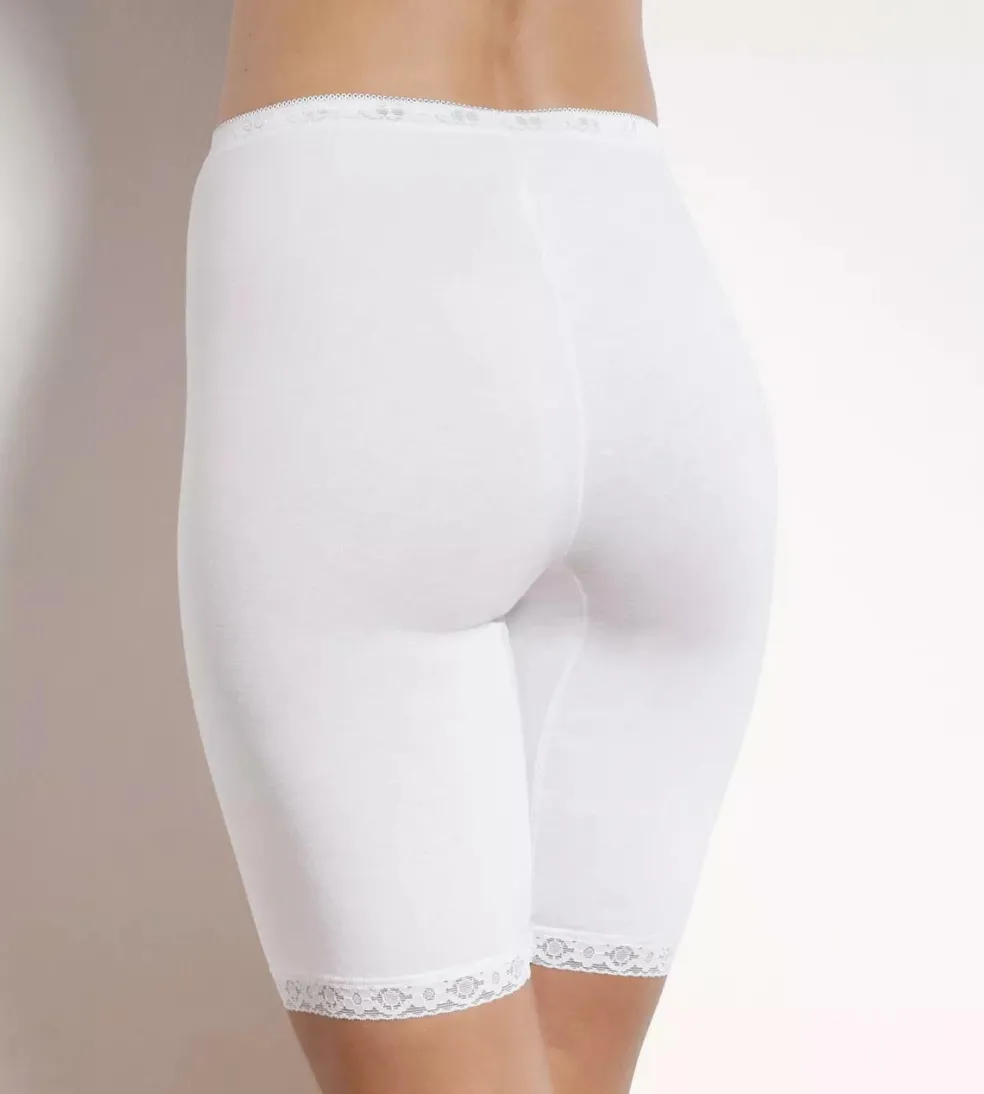 Sloggi Women Basic+ Long (2-pack), dames boxer, wit