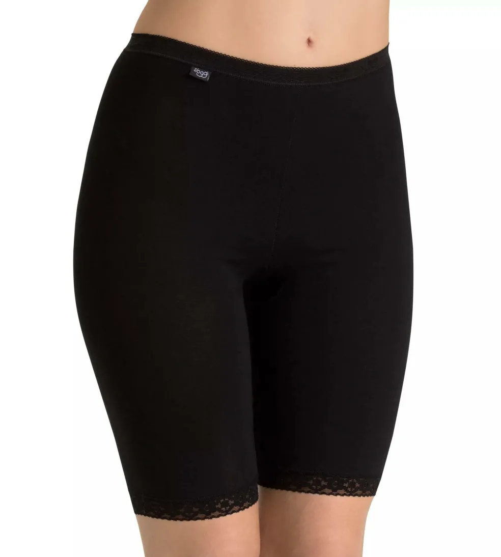 Sloggi Women Basic+ Long (2-pack), dames boxer, zwart