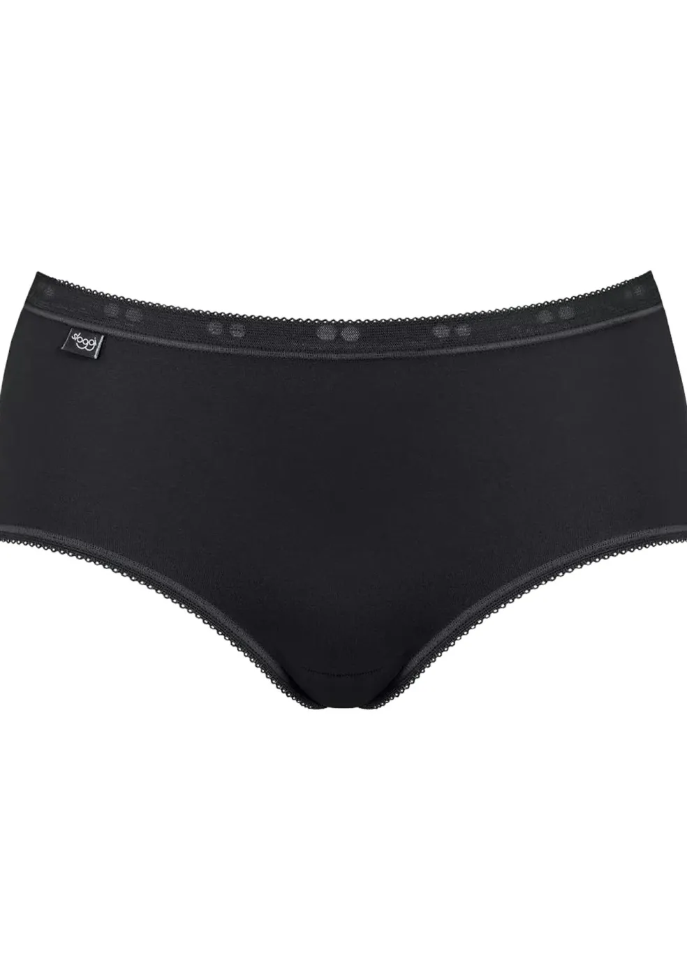 Sloggi Women Basic+ Midi (1-pack), dames slip, zwart
