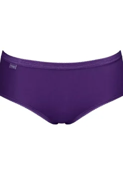 Sloggi Women Basic+ Midi (3-pack), dames slip, wit, roze, paars