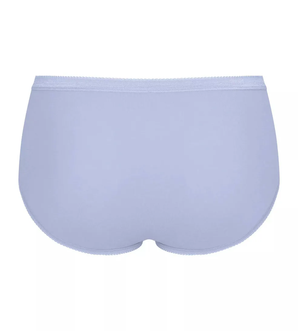 Sloggi Women Basic+ Midi (4-pack), dames slip, wit, grijs, lila, zwart