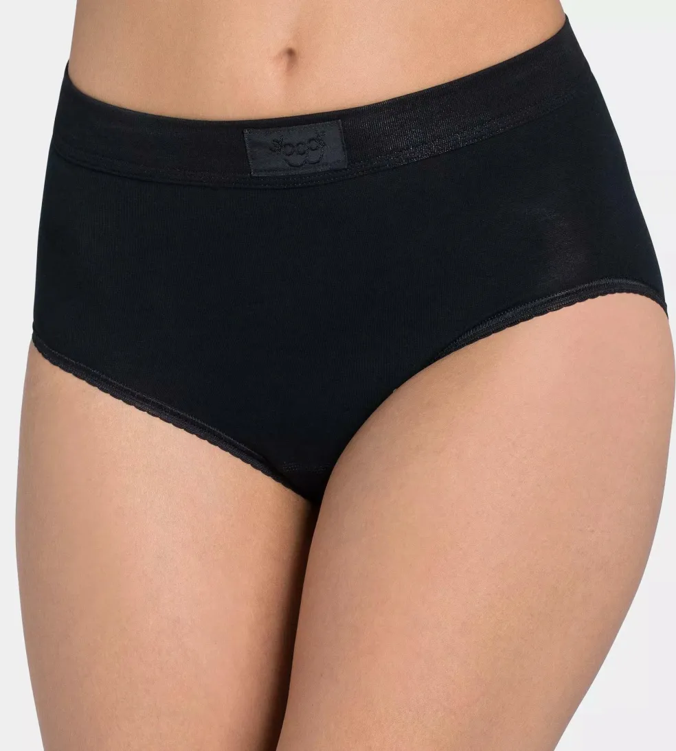 Sloggi Women Double Comfort Maxi (1-pack), dames slip, zwart