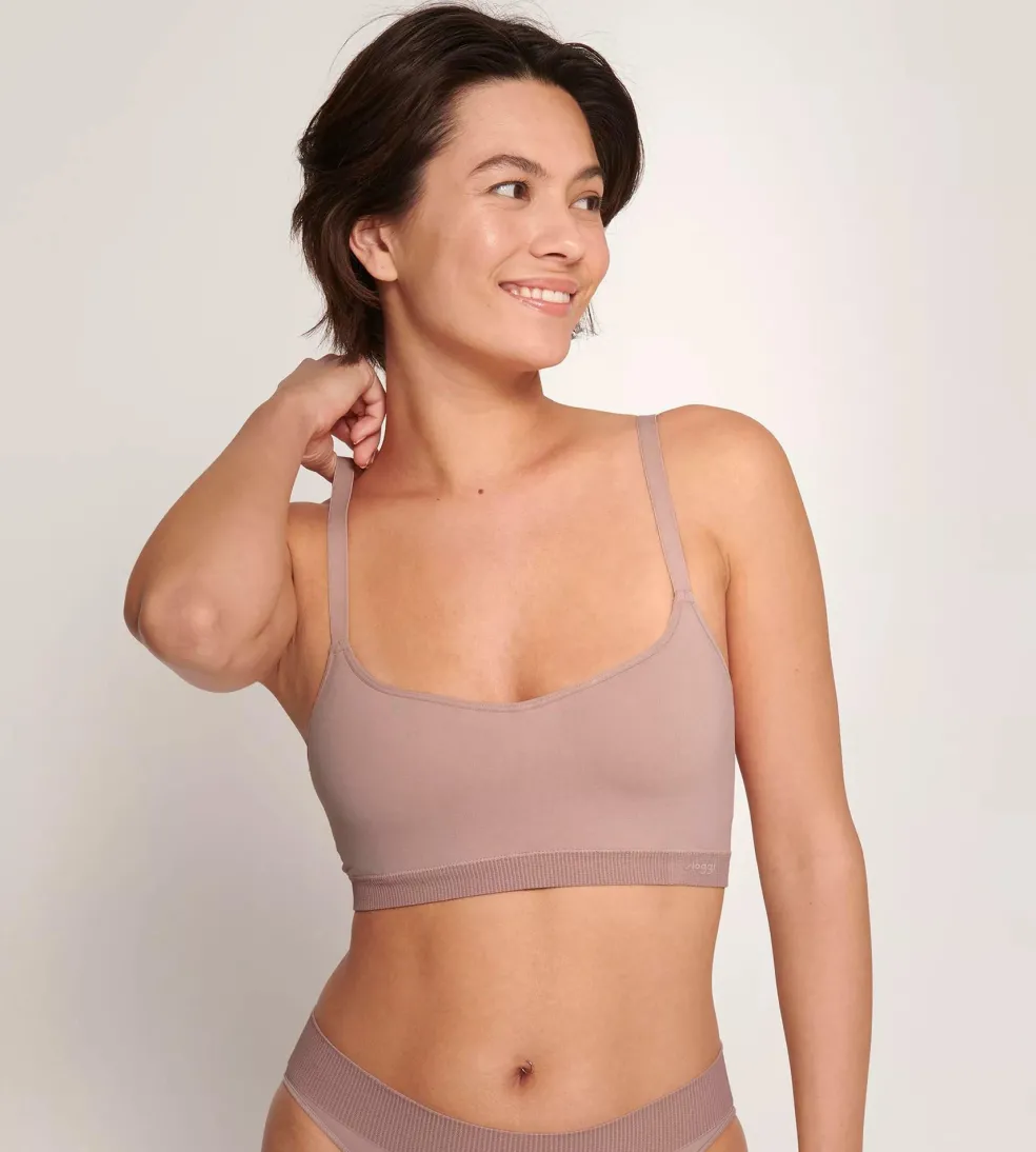 Sloggi Women EVER Infused Aloe P, bralette, mauve