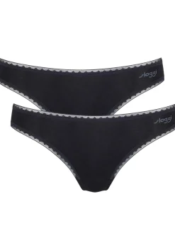 Sloggi Women GO Brazil (2-pack), dames slip, zwart
