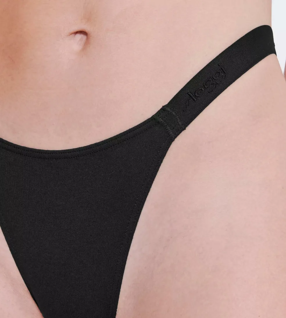 Sloggi Women GO Casual Tiny tanga (2-pack), dames slip, zwart