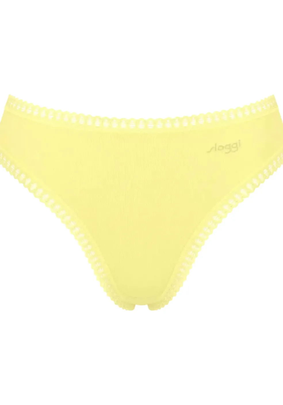Sloggi Women GO Crush High leg (3-pack), dames slip, geel, oranjerood, print