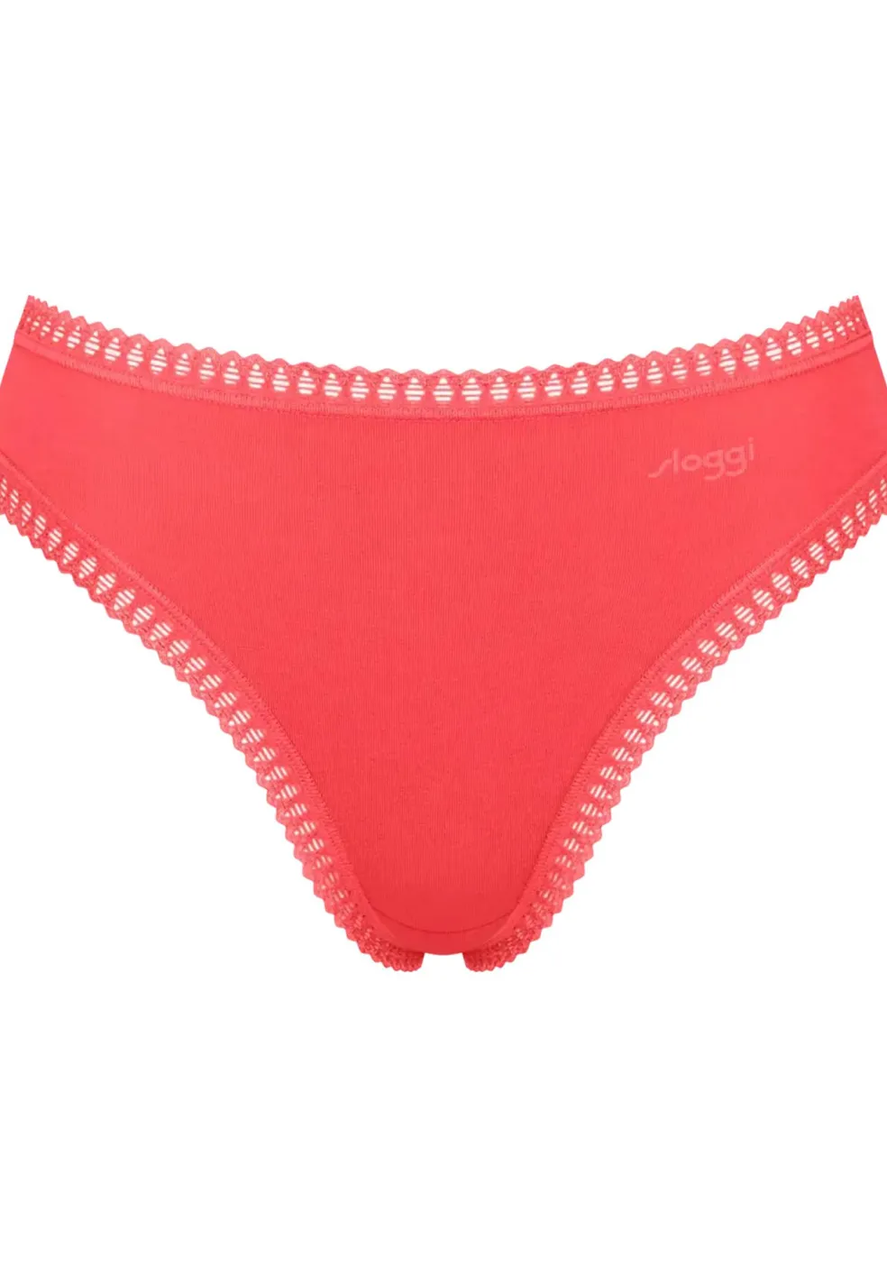 Sloggi Women GO Crush High leg (3-pack), dames slip, geel, oranjerood, print