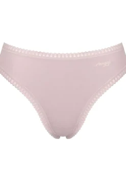 Sloggi Women GO Crush High leg (3-pack), dames slip, lichtroze, mauve, print