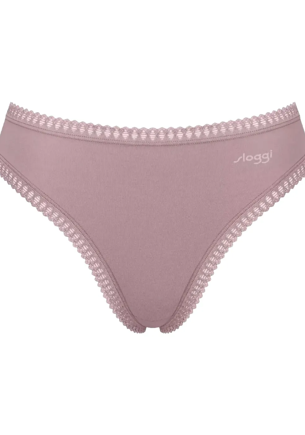 Sloggi Women GO Crush High leg (3-pack), dames slip, lichtroze, mauve, print