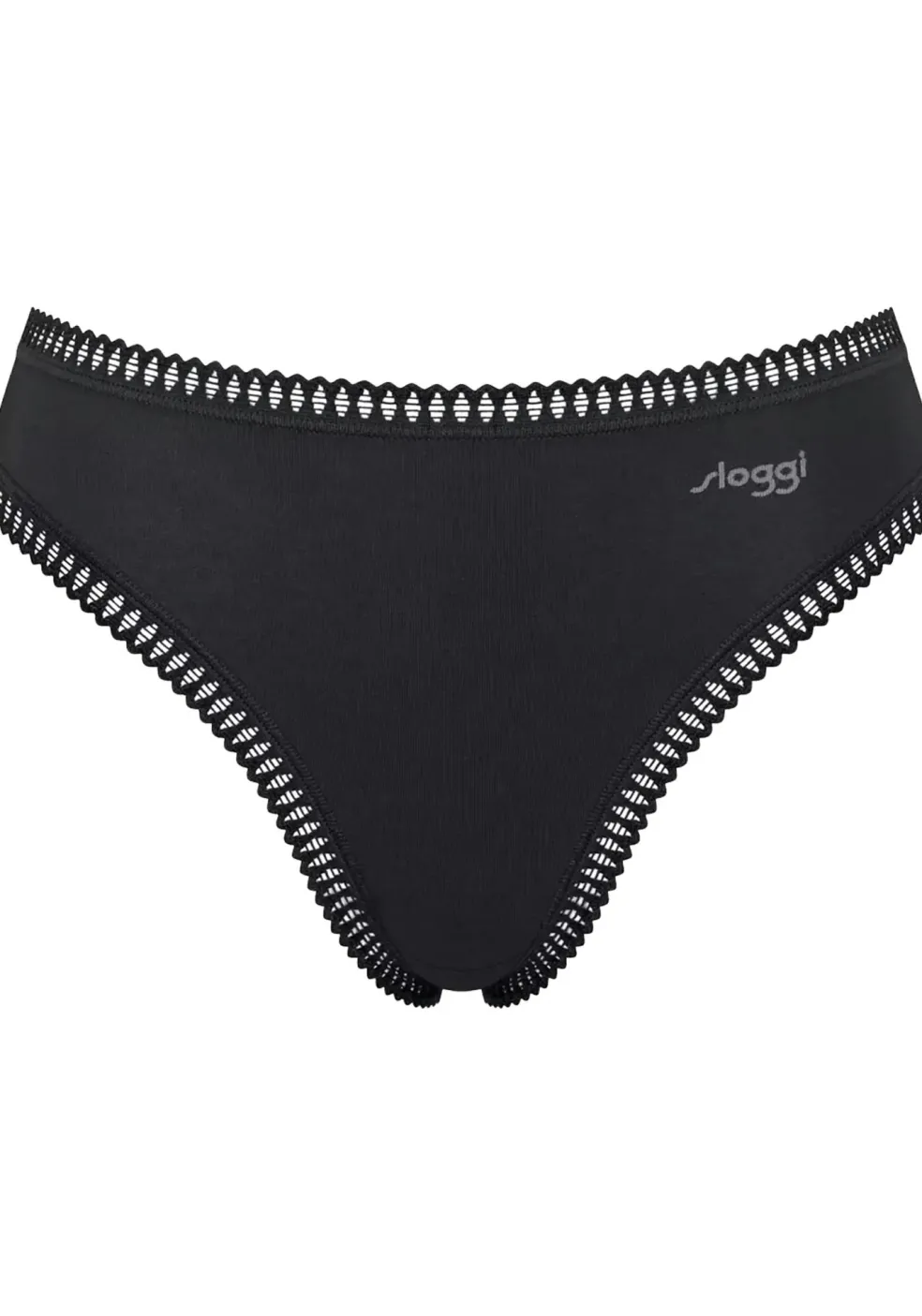 Sloggi Women GO Crush High leg (3-pack), dames slip, zwart, blauw, print