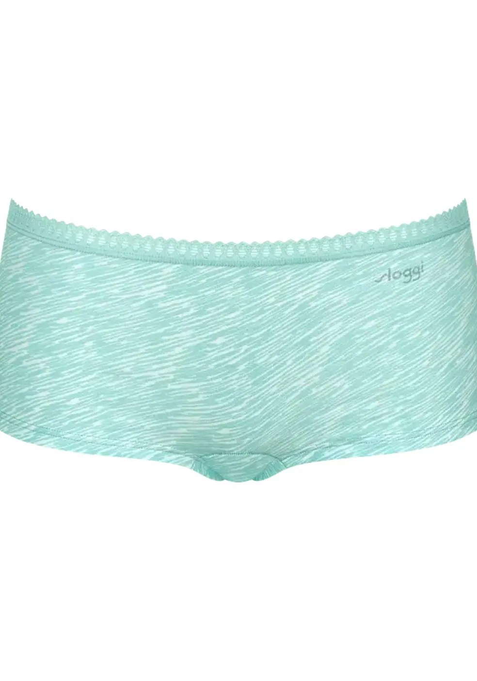 Sloggi Women GO Crush Short (3-pack), dames boxer, lichtgroen, turquoise, print
