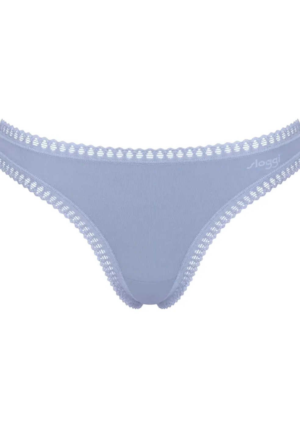 Sloggi Women GO Crush String (3-pack), dames string, lichtblauw, donkerblauw, print