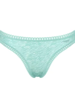 Sloggi Women GO Crush String (3-pack), dames string, lichtgroen, turquoise, print