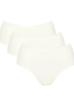 Sloggi Women GO Daily Cotton Midi (3-pack), dames slip, wit