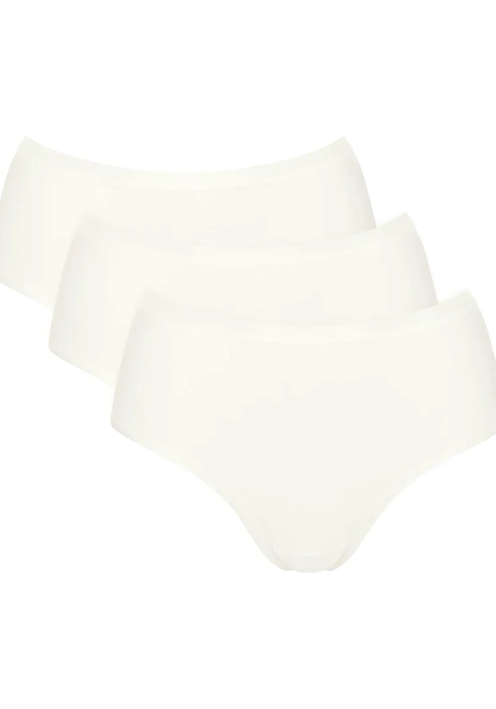Sloggi Women GO Daily Cotton Midi (3-pack), dames slip, wit