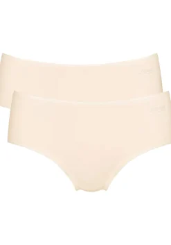 Sloggi Women GO Midi (2-pack), dames slip, beige