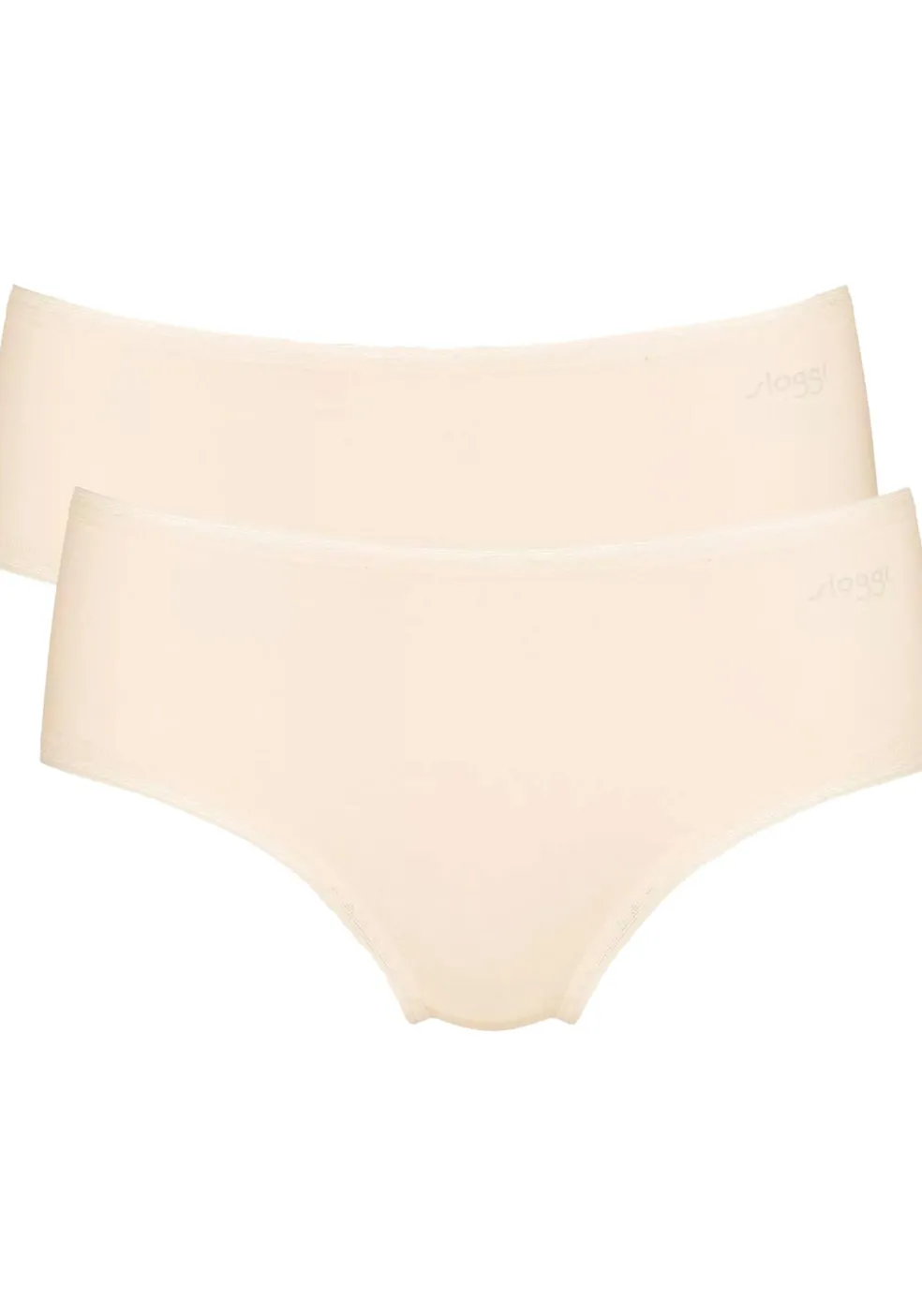 Sloggi Women GO Midi (2-pack), dames slip, beige