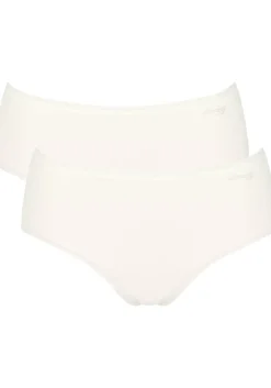 Sloggi Women GO Midi (2-pack), dames slip, wit