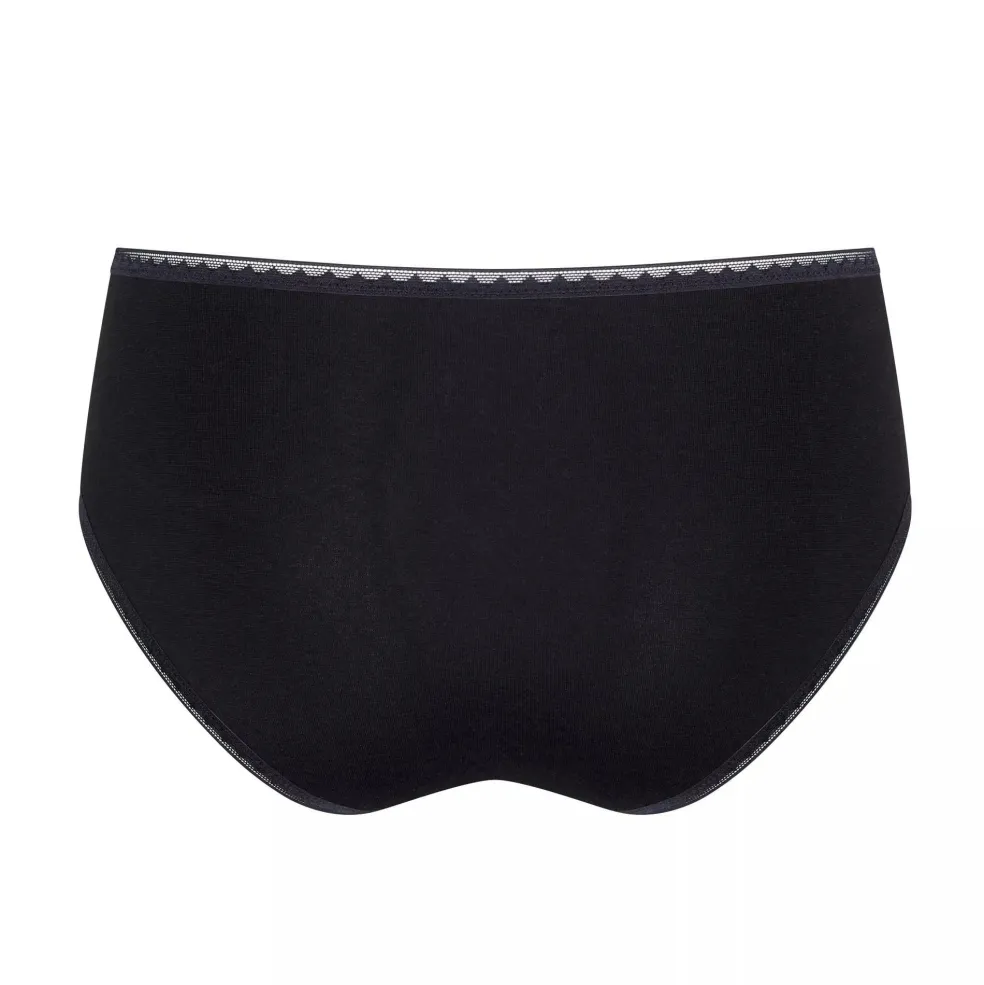 Sloggi Women GO Midi (2-pack), dames slip, zwart