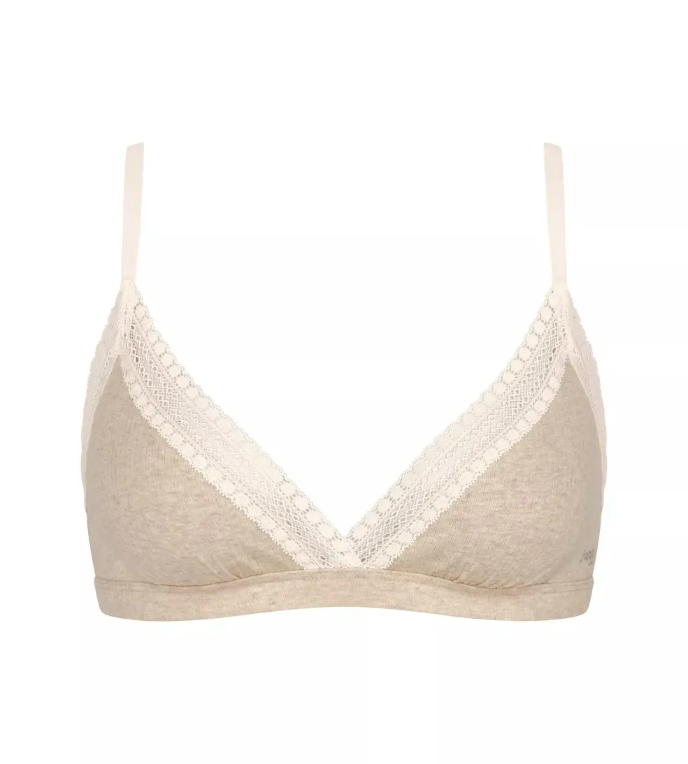 Sloggi Women GO Ribbed R Bralette, bralette, beige melange