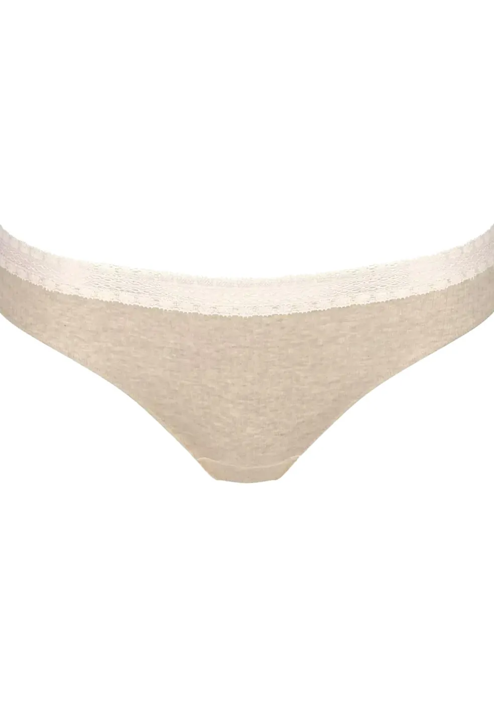 Sloggi Women GO Ribbed R Brazil (2-pack), dames slip, grijs