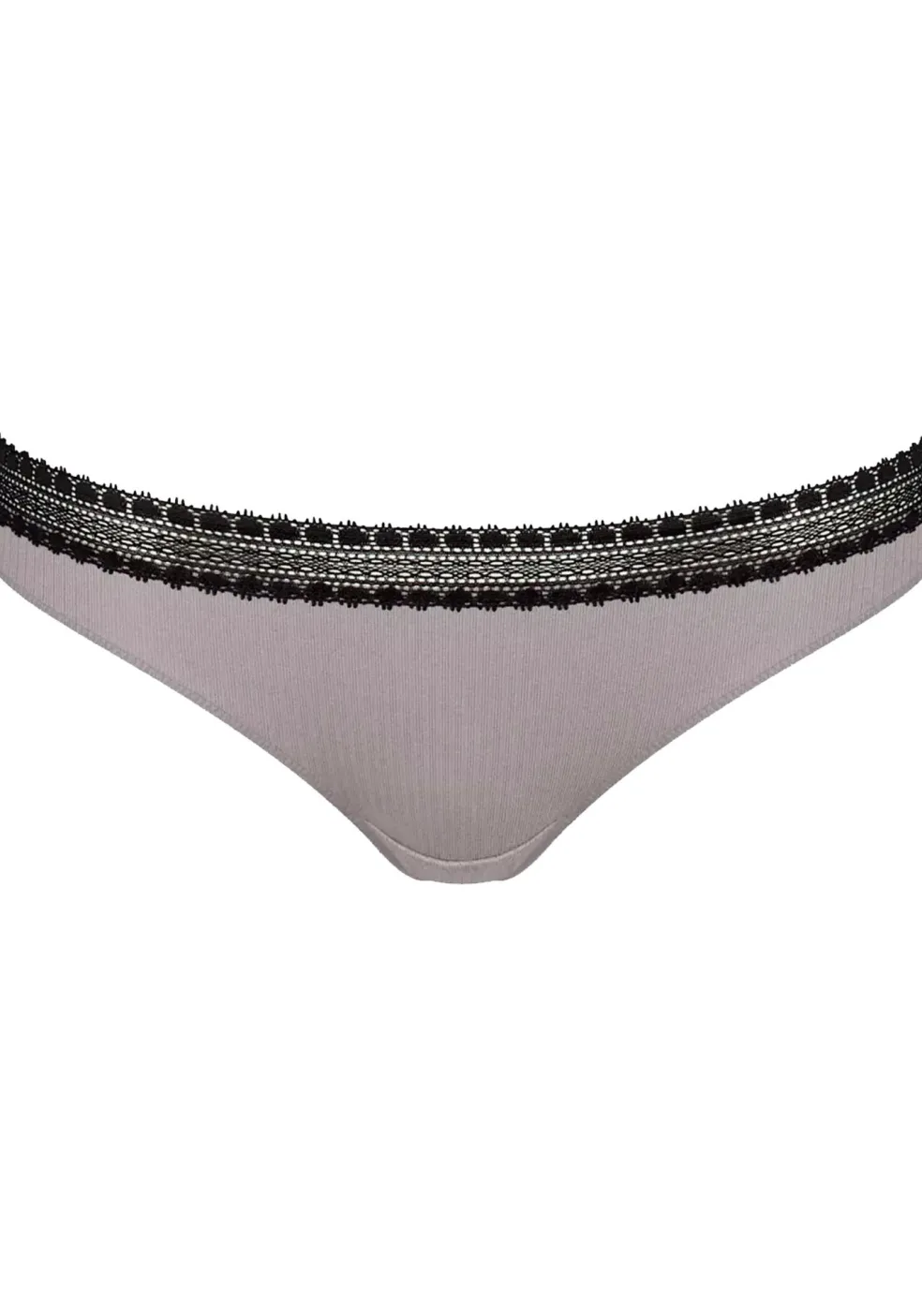 Sloggi Women GO Ribbed R Brazil (2-pack), dames slip, zwart