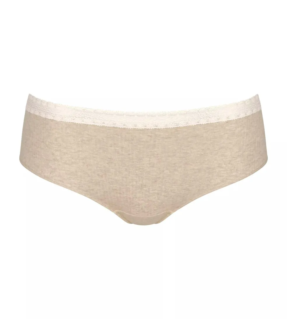 Sloggi Women GO Ribbed R Hipster (2-pack), dames slip, beige melange
