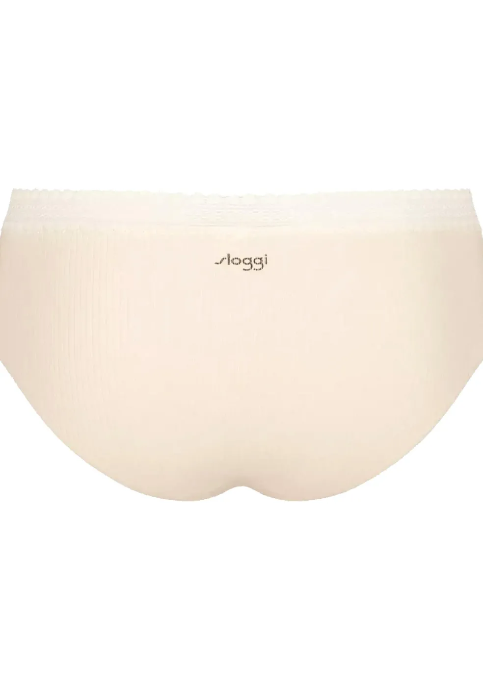 Sloggi Women GO Ribbed R Hipster (2-pack), dames slip, lichtbruin en ecru