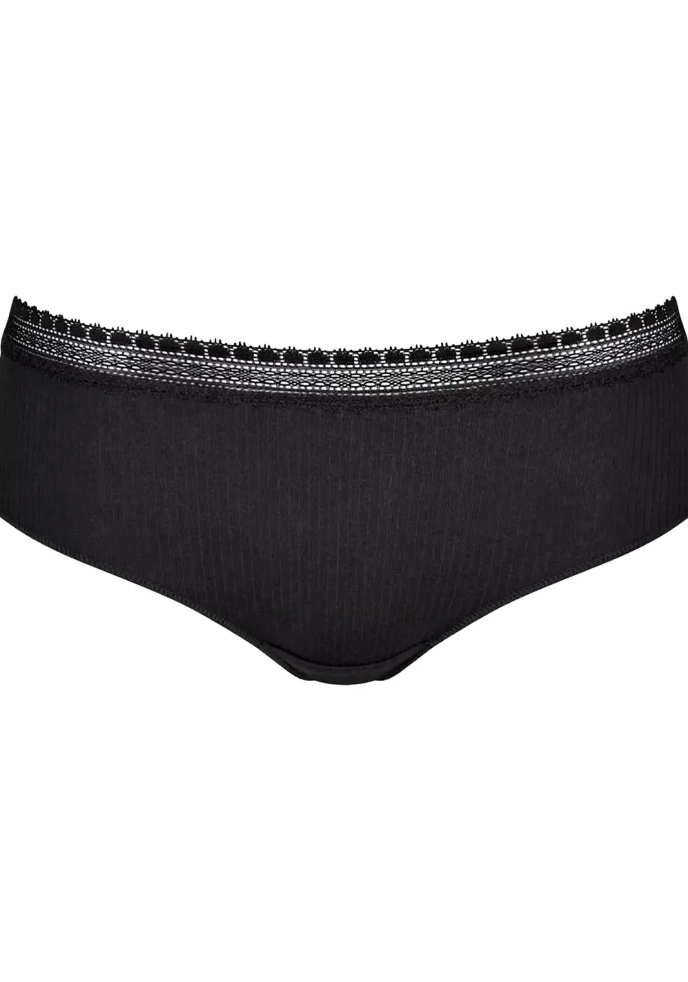 Sloggi Women GO Ribbed R Hipster (2-pack), dames slip, zwart