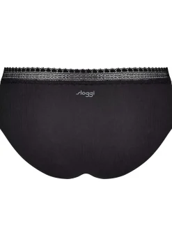 Sloggi Women GO Ribbed R Hipster (2-pack), dames slip, zwart